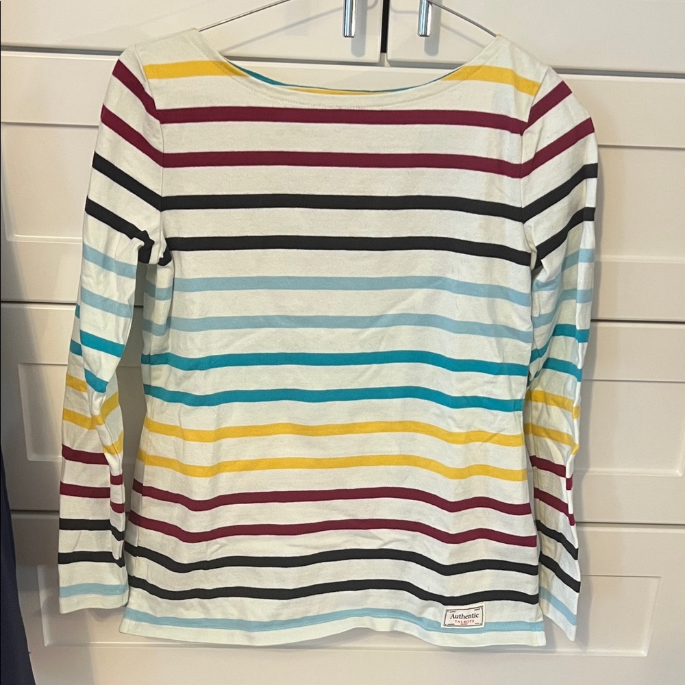 Talbots Multicolor Striped Long Sleeve Top